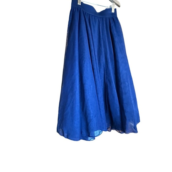 Torrid, Navy Blue, Four Layer, Tulle, Midi, Elastic Band Skirt sz 0 (12) - Picture 2 of 9